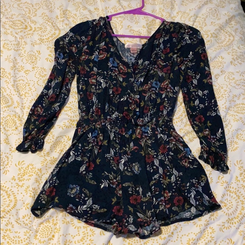 Floral Pattern Romper